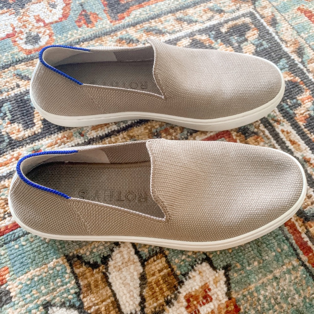 Rothy's The Slip On Sneaker Latte Low Top Sneakers | Size 6.5